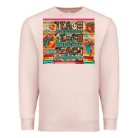 Pale Pink teach compassion kindness confidence Premium Sweatshirt - JahusDesignShop