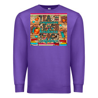 Purple teach compassion kindness confidence Premium Sweatshirt - JahusDesignShop