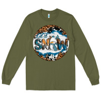 Army Green Let It Snow Long Sleeve Tee - RanaPortraitStore
