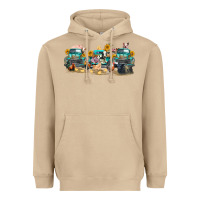 Mushroom western farm trucks farm animals Heavyweight Hoodie - FaDigitalArtStudio
