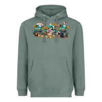 Sage western farm trucks farm animals Heavyweight Hoodie - FaDigitalArtStudio