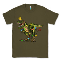 Army Green tree rex christmas Classic Tee - Zillion Design Studio