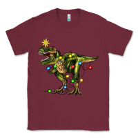 Burgundy tree rex christmas Classic Tee - Zillion Design Studio
