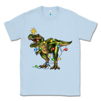 Dusty Blue tree rex christmas Classic Tee - Zillion Design Studio
