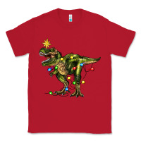 Red tree rex christmas Classic Tee - Zillion Design Studio