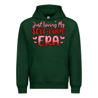 Forest Green just loving my self love era Urban Hoodie - MaliasSmallBusiness