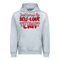 Heather Grey just loving my self love era Urban Hoodie - MaliasSmallBusiness
