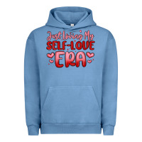 Pigment Pebble Blue just loving my self love era Urban Hoodie - MaliasSmallBusiness