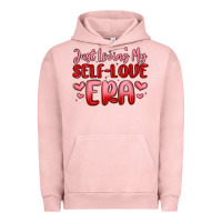 Pigment Salmon just loving my self love era Urban Hoodie - MaliasSmallBusiness