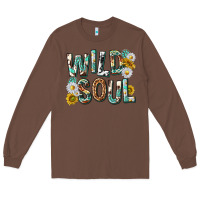 Chestnut western wild soul with sunflowers Long Sleeve Tee - texasbilliewilder