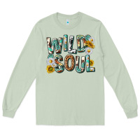 Matcha western wild soul with sunflowers Long Sleeve Tee - texasbilliewilder