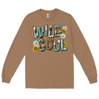 Toasted Coconut western wild soul with sunflowers Long Sleeve Tee - texasbilliewilder