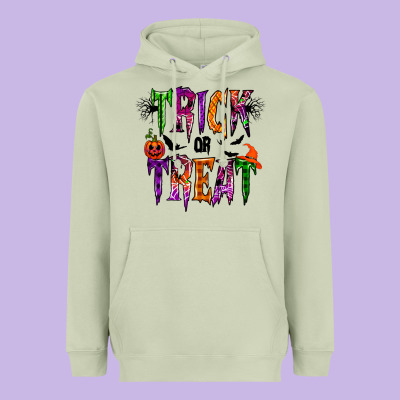 Trick Or Treat Heavyweight Hoodie Designed By Racoondesign