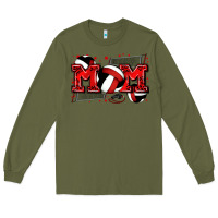Army Green mom volleyball Long Sleeve Tee - Zillion Design Studio