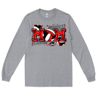 Heather Grey mom volleyball Long Sleeve Tee - Zillion Design Studio