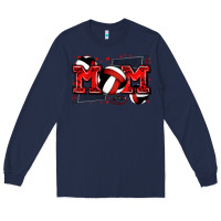 Navy mom volleyball Long Sleeve Tee - Zillion Design Studio