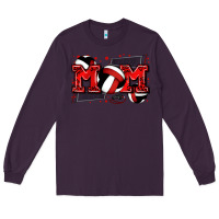 Plum mom volleyball Long Sleeve Tee - Zillion Design Studio