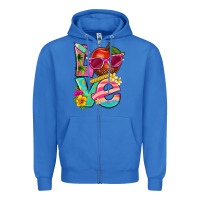 True Royal love summer teacher Zipper Hoodie - texasbilliewilder