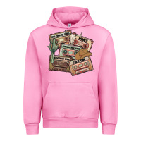 Fuchsia Pink 90s country cassette tapes Urban Hoodie - MaliasSmallBusiness