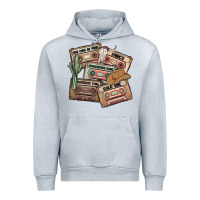 Heather Grey 90s country cassette tapes Urban Hoodie - MaliasSmallBusiness