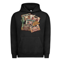 Pigment Black 90s country cassette tapes Urban Hoodie - MaliasSmallBusiness