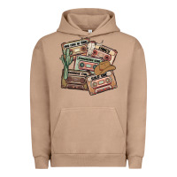 Pigment Burro 90s country cassette tapes Urban Hoodie - MaliasSmallBusiness