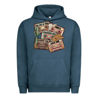 Pigment Midnight Navy 90s country cassette tapes Urban Hoodie - MaliasSmallBusiness