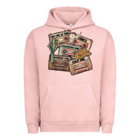 Pigment Salmon 90s country cassette tapes Urban Hoodie - MaliasSmallBusiness