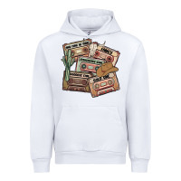 White 90s country cassette tapes Urban Hoodie - MaliasSmallBusiness