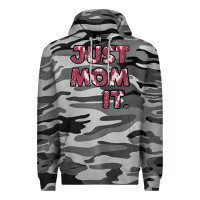 Slate Camo Just Mom It Premium Hoodie - Jasminsmagicworld