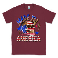 Burgundy made in america Classic Tee - texasbilliewilder