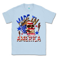 Dusty Blue made in america Classic Tee - texasbilliewilder