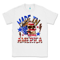 White made in america Classic Tee - texasbilliewilder