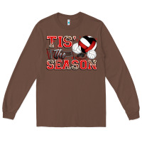 Chestnut tis' the season volleyball Long Sleeve Tee - Zillion Design Studio