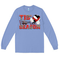 Colony Blue tis' the season volleyball Long Sleeve Tee - Zillion Design Studio