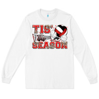 White tis' the season volleyball Long Sleeve Tee - Zillion Design Studio