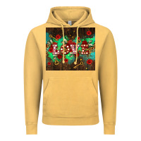 Vintage Mustard love  and leopard with keys Vintage Hoodie - AdoDesignShop