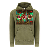 Vintage Olive love  and leopard with keys Vintage Hoodie - AdoDesignShop
