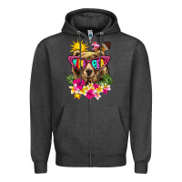 Charcoal Heather mama bear summer Zipper Hoodie - texasbilliewilder