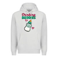 Dove Grey Drinking Buddies Premium Hoodie - Jasminsmagicworld
