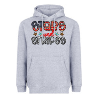 Heather Grey stars and stripes Heavyweight Hoodie - CowhideDigitalArt