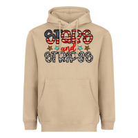 Mushroom stars and stripes Heavyweight Hoodie - CowhideDigitalArt