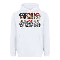 White stars and stripes Heavyweight Hoodie - CowhideDigitalArt