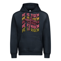 Navy he is risen Urban Hoodie - MaliasSmallBusiness