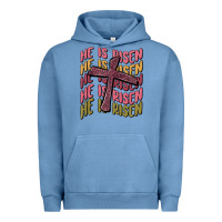 Pigment Pebble Blue he is risen Urban Hoodie - MaliasSmallBusiness