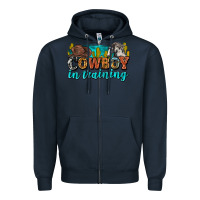 Navy cowboy in training Zipper Hoodie - Zillion Design Studio