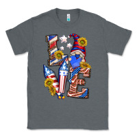 Charcoal Heather love 4th of july with gnome Classic Tee - texasbilliewilder