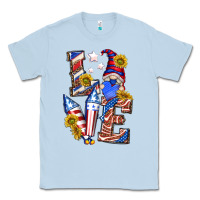 Dusty Blue love 4th of july with gnome Classic Tee - texasbilliewilder