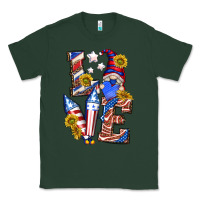 Sports Green love 4th of july with gnome Classic Tee - texasbilliewilder
