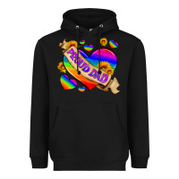 Black lgbtq proud dad Heavyweight Hoodie - HRA Design Shop